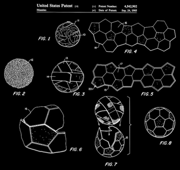 Fußball-Patent-Fußball-Kunst