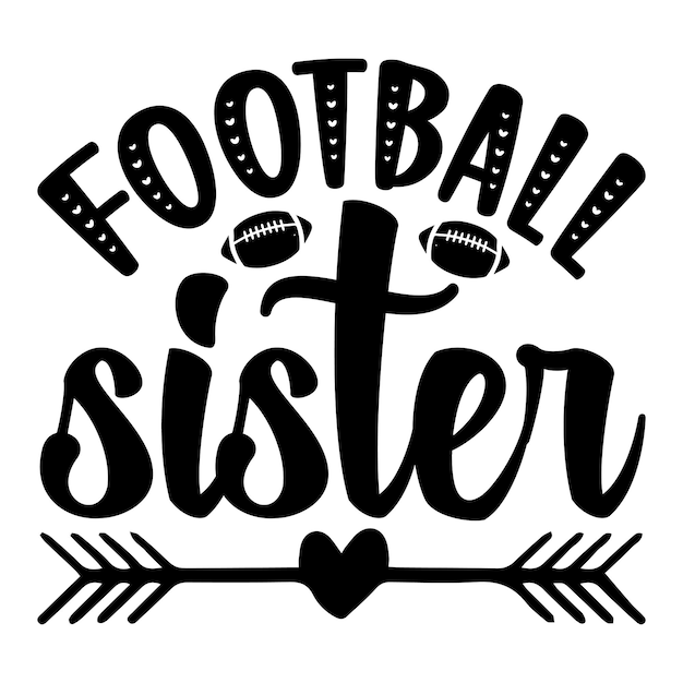 Fußball Schwester Svg