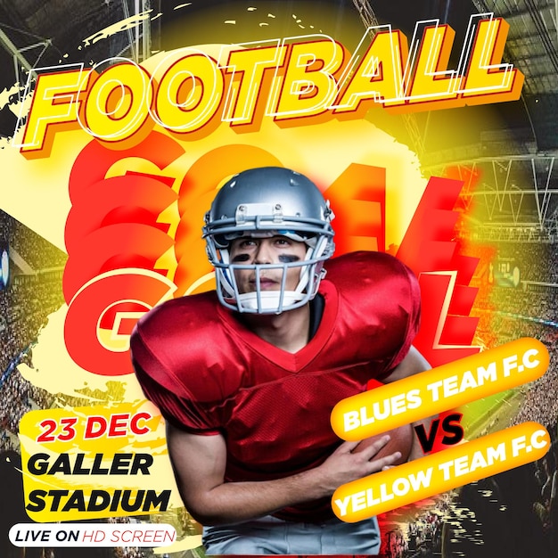 Fußball-Sportereignis Flyer Vorlage