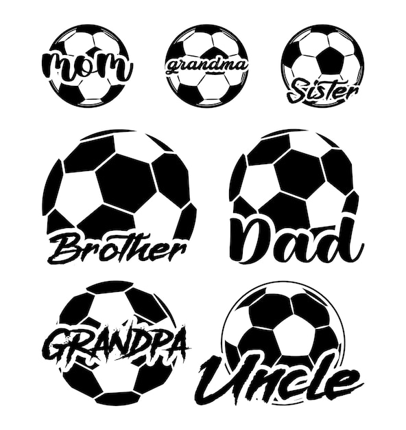 Fußball-T-Shirt-Design-Bundle. Fußball-Shirt-Vektor. Fußball-T-Shirt-Design-Kollektion
