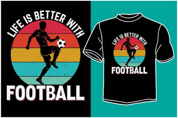 Vektor fußball-t-shirt-design