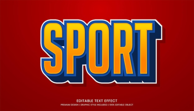 Vektor fußball-text-effekt-vorlage mit minimalistischem stil und fett geschriebenem schriftkonzept verwendung für markenwerbung