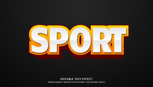 Vektor fußball-text-effekt-vorlage mit minimalistischem stil und fett geschriebenem schriftkonzept verwendung für markenwerbung