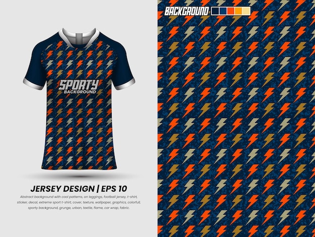 Fußball-Trikot-Design für Sublimation, Sport-T-Shirt-Design, Vorlagentrikot