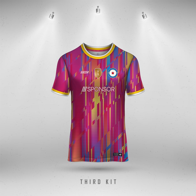 Fußball-trikot-design für sublimation, sport-t-shirt-design