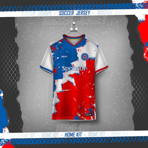 Fußball-trikot-design für sublimation, sport-t-shirt-design