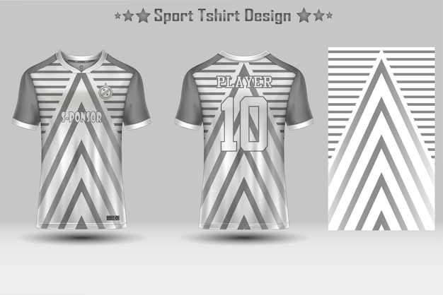 Vektor fußball-trikot-mockup abstraktes geometrisches muster sport-t-shirt-design