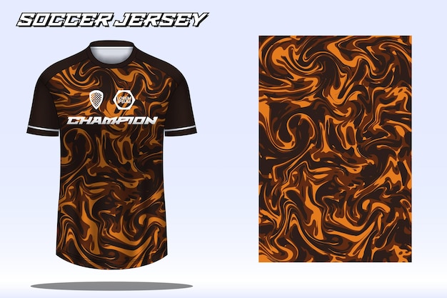 Fußball-trikot-sport-t-shirt-design-mockup für fußballverein
