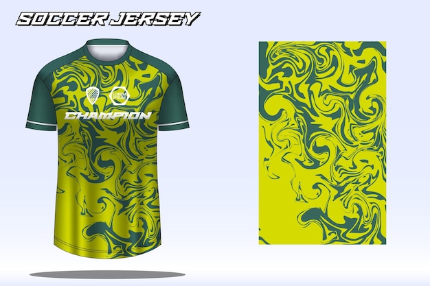 Fußball-Trikot-Sport-T-Shirt-Design-Mockup für Fußballverein