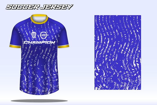 Fußball-Trikot-Sport-T-Shirt-Design-Mockup für Fußballverein