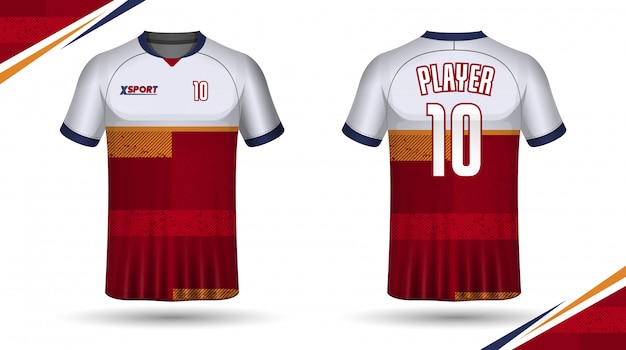 Fußball trikot vorlage sport t-shirt design