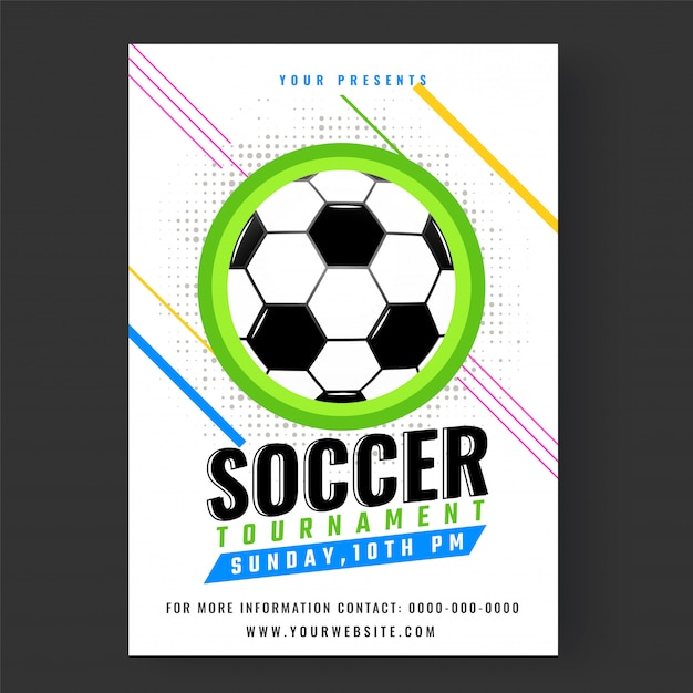 Fußball-turnier-flyer oder banner-designs