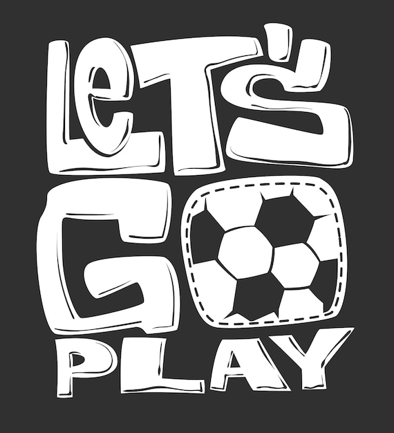 Fußball typografie design