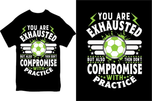 Fußball typographie t-shirt-design fußball vektor-t-shirt-design vintage-sport-fußball-t-short-design