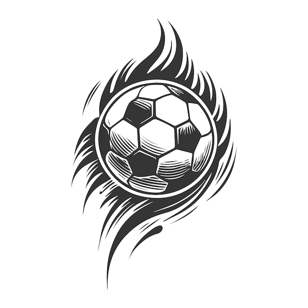 Fußball-Umrissbewegungssymbole