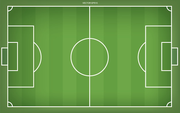 Fußballfeld oder fußballfeldhintergrund