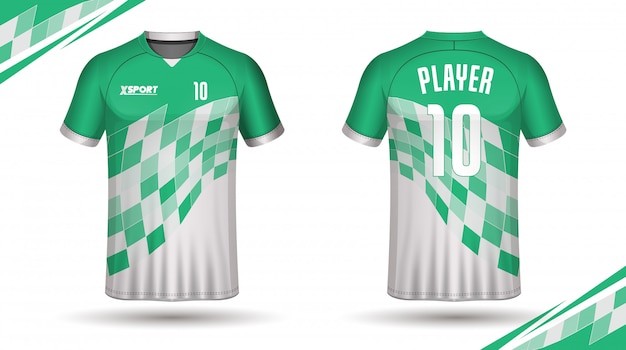 Fußballjersey-schablonensport-t-shirt design