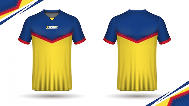 Fußballjersey-schablonensport-t-shirt design