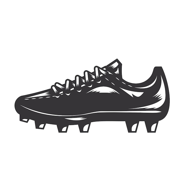 Fußballschuhe Silhouette Fußballschuhe Strichzeichnungen Logos oder Symbole Vektorillustration