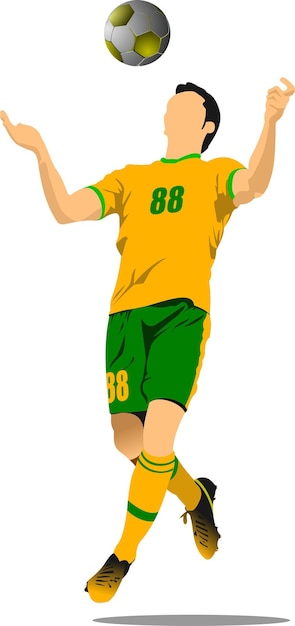 Vektor fußballspieler fußballspieler vektor-illustration