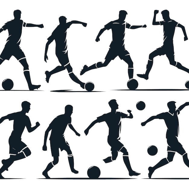 Fußballspieler in Aktion