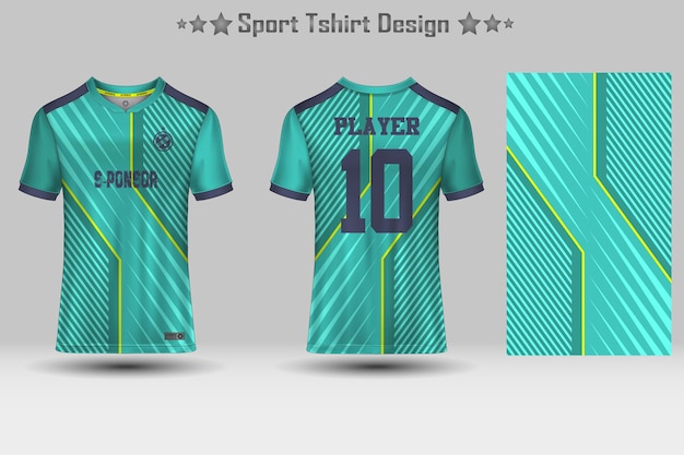 Fußballsport jersey mockup abstraktes geometrisches muster t-shirt design