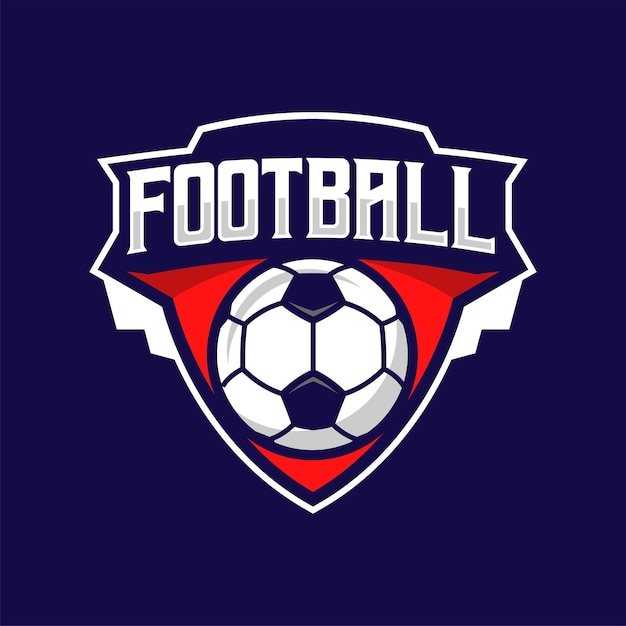 Fußballsport-logo-design im esport-stil