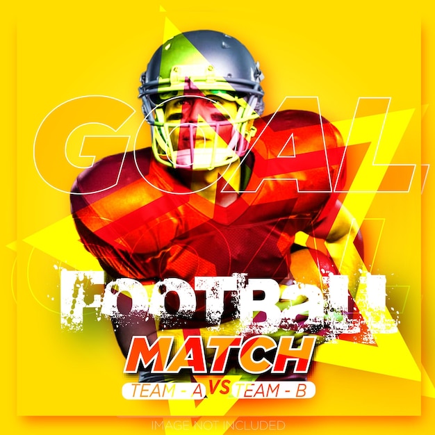 Fußballsport-Social-Media-Post-Banner-Vorlage