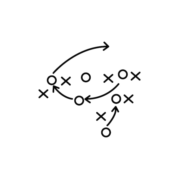 Fußballtaktik Ikonenspiel Erfolgsstrategie im Fußballschema