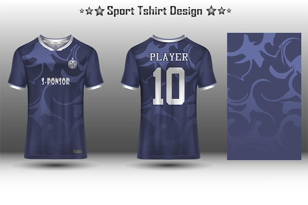 Fußballtrikot-mockup fußballtrikot-mockup radtrikot-mockup und sporttrikot-mockup mit abstraktem geometrischem muster