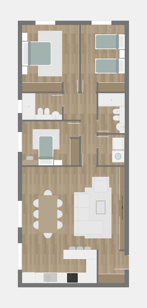 Fußbodenplan