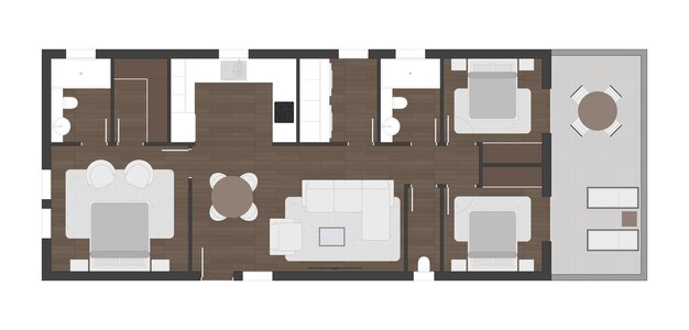 Vektor fußbodenplan