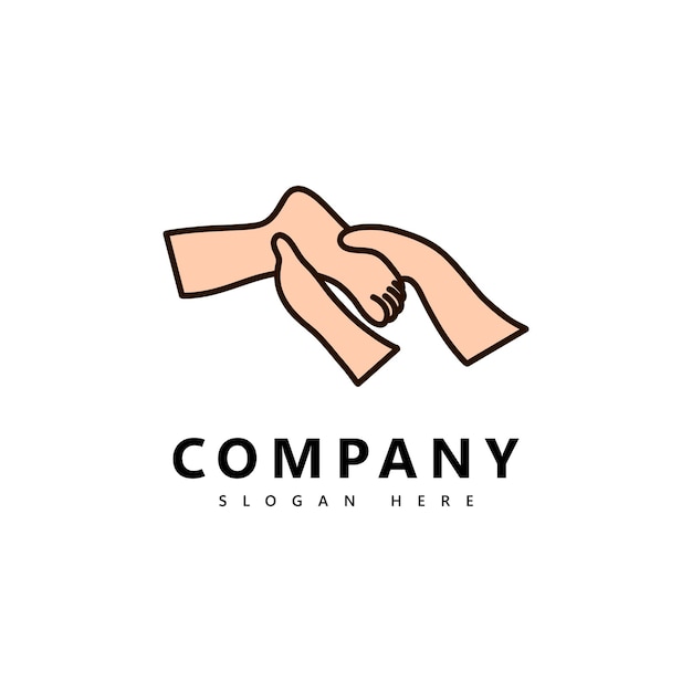 Fußmassage Logo Design Wellness und Pflege Symbol Reflexologie und Gesundheitskonzept