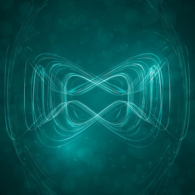 Futuristische gewellte Illustration des blauen abstrakten Hintergrundes