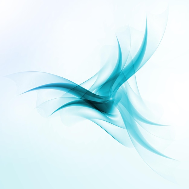 Futuristische Illustration des abstrakten blauen Wellenhintergrundes
