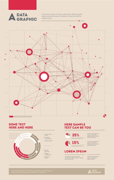 Futuristische infografik. informationsästhetik. grafische visualisierung komplexer datenthreads. abstrakter datengraph.