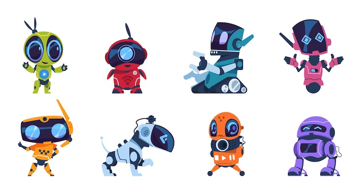 Vektor futuristische roboterillustration