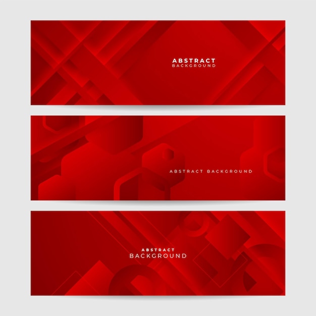 Futuristische Technologie, digital, abstrakt, rot, farbenfrohes Design-Banner. Abstrakter roter Banner-Hintergrund mit Partikeln und Wellenformen. Vektor-abstrakte Grafikdesign-Banner-Muster-Hintergrund-Web-Vorlage