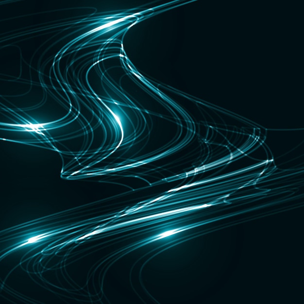 Futuristische wellenförmige Illustration des abstrakten dynamischen Hintergrundes