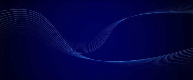 Futuristischer abstrakter Hintergrund Leuchtend fließende Wellenlinien Design Modernes glänzendes blaues bewegtes Linienelement