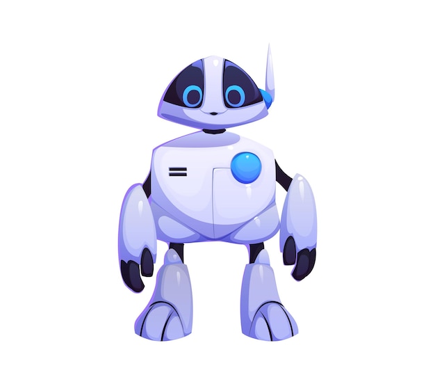 Futuristischer Cartoon-Roboter, Tiermaskottchen