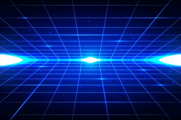 Futuristischer Hintergrund mit blauen Formen