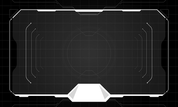 Futuristisches Bildschirmdesign für die hud-Schnittstelle