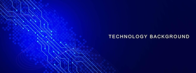 Futuristisches Technologiekonzept mit elektronischer Leiterplattentextur und Wellenfluss Digitale Daten