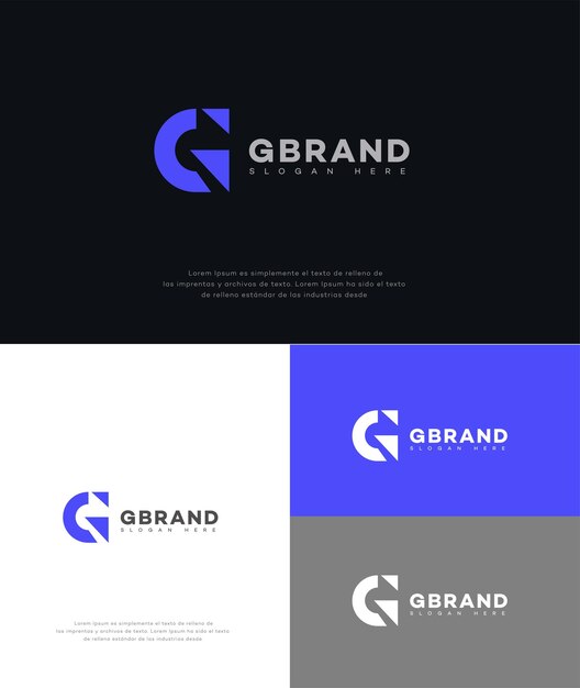 G Buchstabe Logo Icon Markenidentität G Buchstabe Zeichen Symbol Vorlage