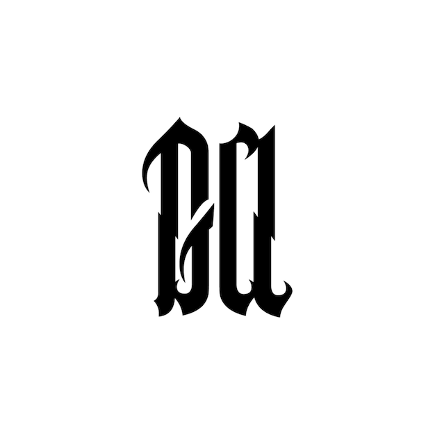 GA-Monogramm-Logo-Design, Buchstabe, Text, Name, Symbol, monochromes Logo, Alphabet-Zeichen, einfaches Logo