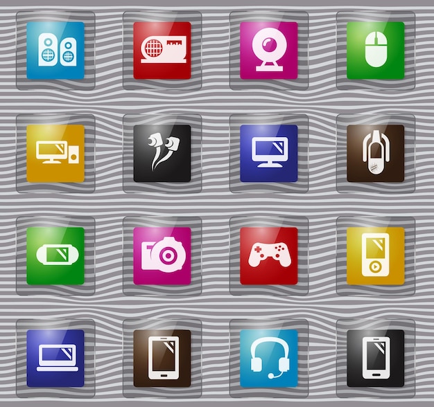 Gadget-glas-icons gesetzt