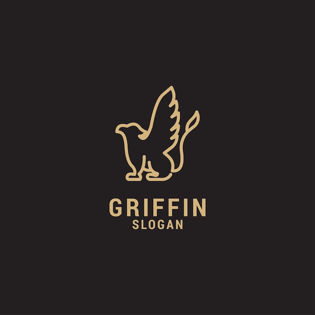 Gaiffin-logo-icon-design-vorlage luxuslinien premium-vektor