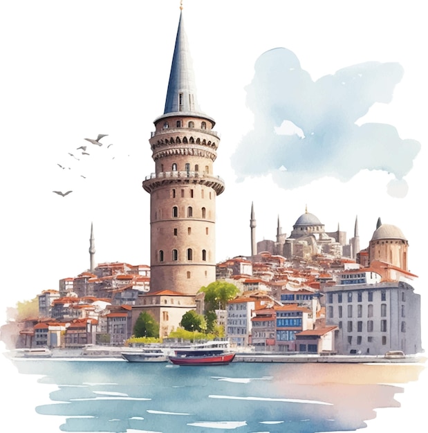 Galata-turm istanbul türkei