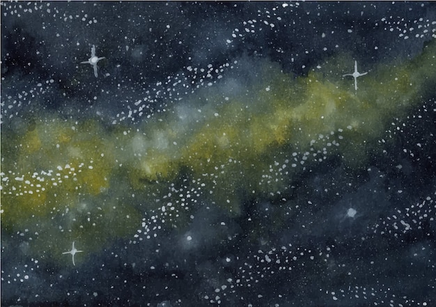 Vektor galaxie aquarell hintergrund